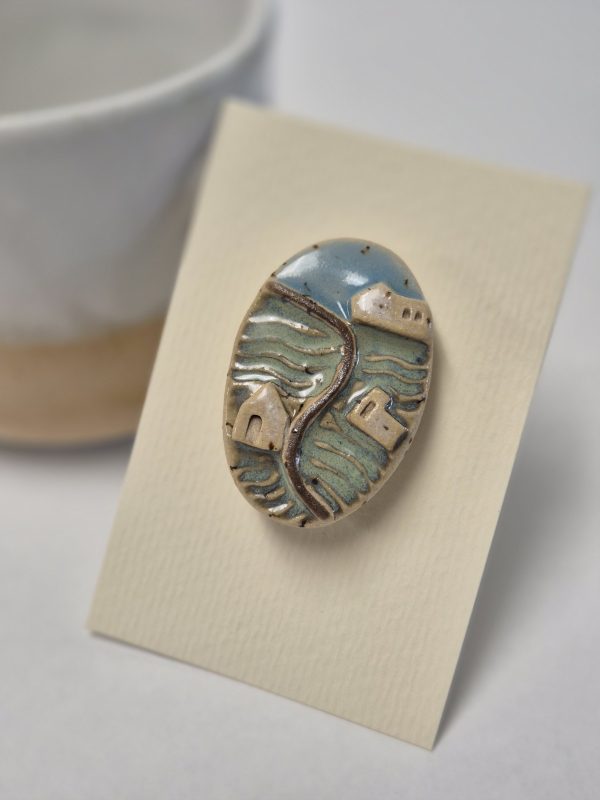 Ceramic brooch