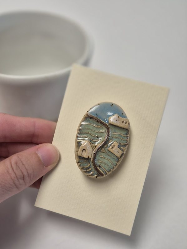 Ceramic brooch