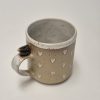 Ceramic mug with hearts