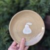 Ceramic plate with pear