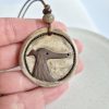 Ceramic whippet pendant