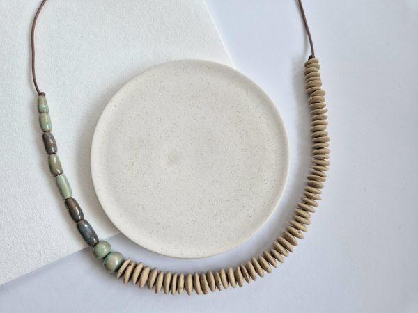 Ceramic beaded necklace