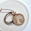 Ceramic sighthound pendant
