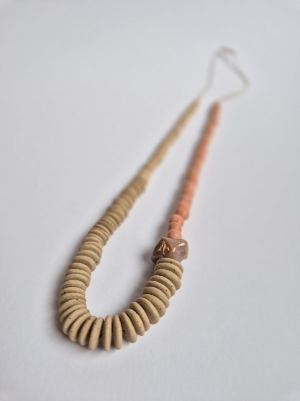 Ceramic beaded necklace