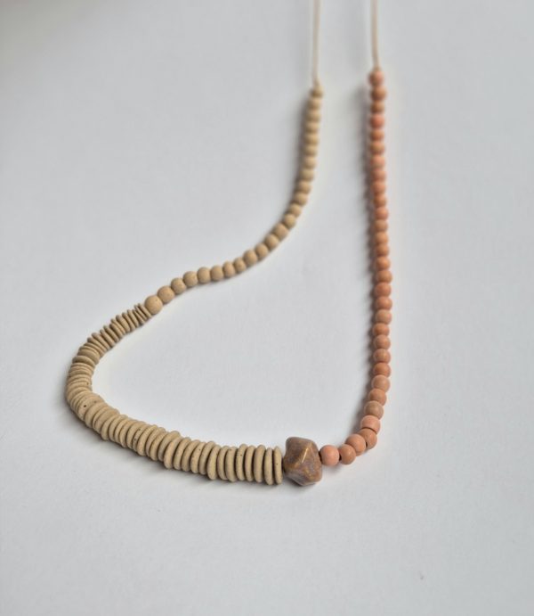 Ceramic beaded necklace