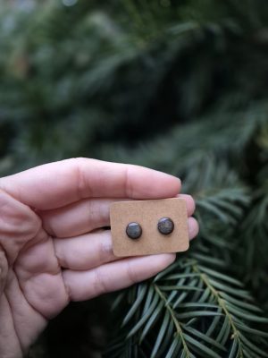 Ceramic stud earrings