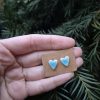 Ceramic stud earrings