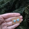 Ceramic stud earrings