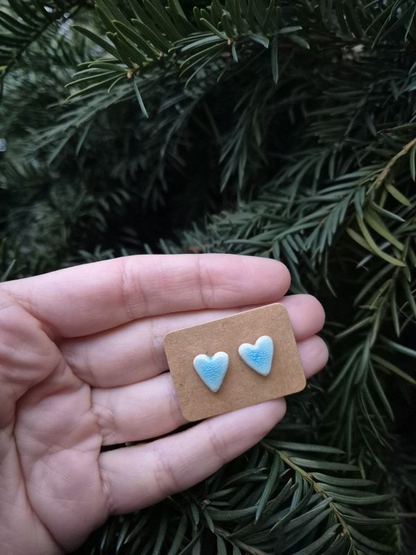 Ceramic stud earrings