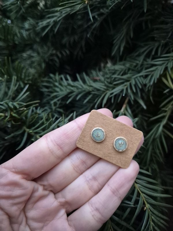 Ceramic stud earrings