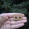 Ceramic stud earrings