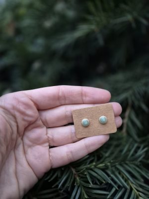 Ceramic stud earrings