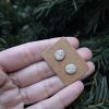 Ceramic stud earrings