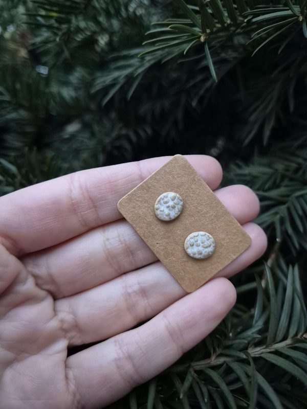 Ceramic stud earrings