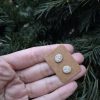 Ceramic stud earrings