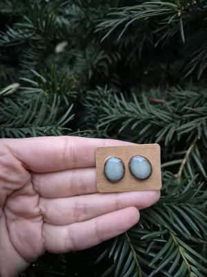 Ceramic stud earrings