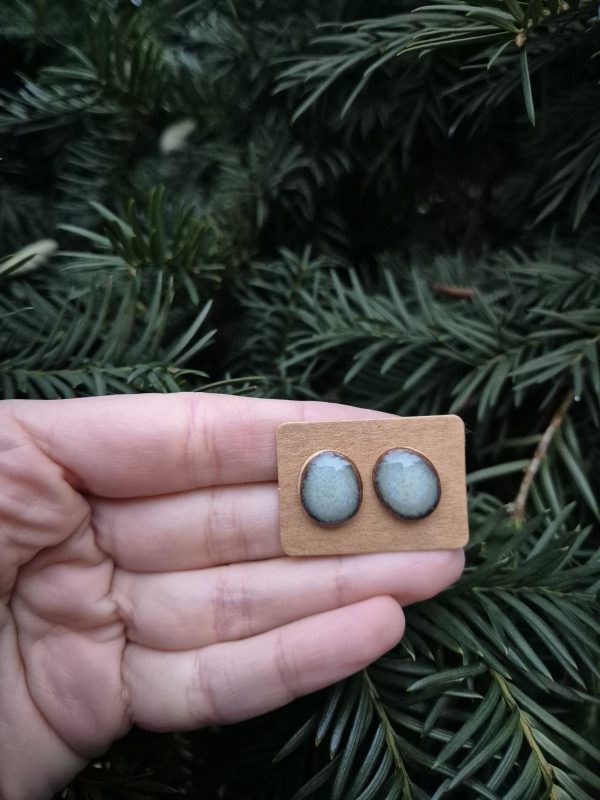 Ceramic stud earrings
