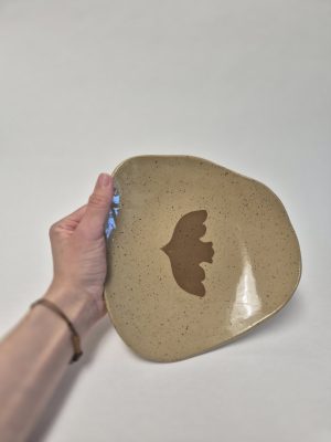 Ceramic plate bird