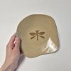 Ceramic plate with dragonfly