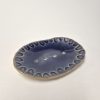 Ceramic soap dish in royal blue