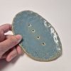 Ceramic soap dish in blue