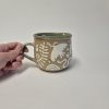 Ceramic sgraffito mug
