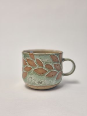 Stoneware woodland tea mug