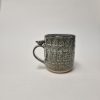 Big textured mug with bird