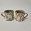 Ceramic sgraffito mug