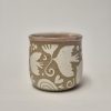 Ceramic sgraffito mug pink