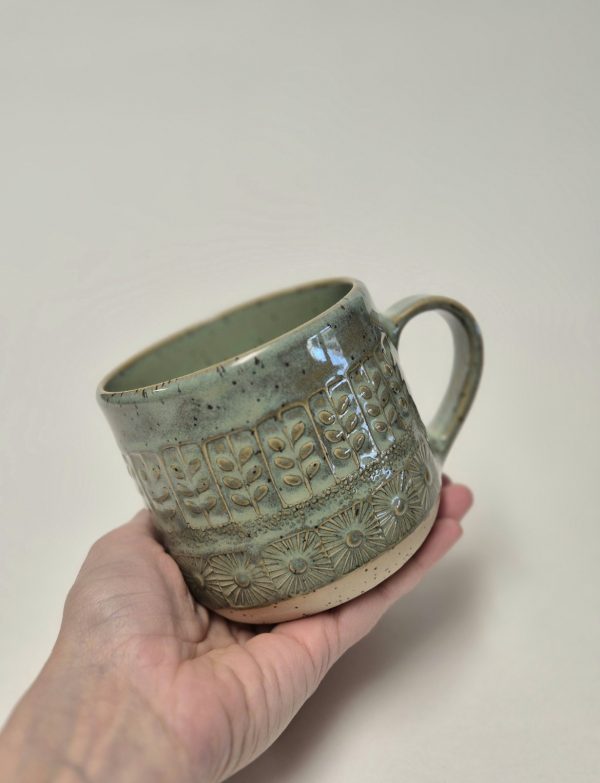 Rustic ceramic tea mug