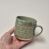 Rustic ceramic tea mug
