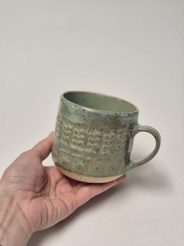 Rustic ceramic tea mug