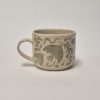 Ceramic sgraffito mug