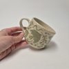 Ceramic sgraffito mug
