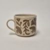 Ceramic sgraffito mug