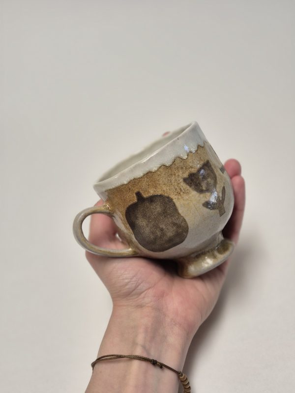 Wood fired coffee cup
