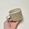 Ceramic mug with hearts