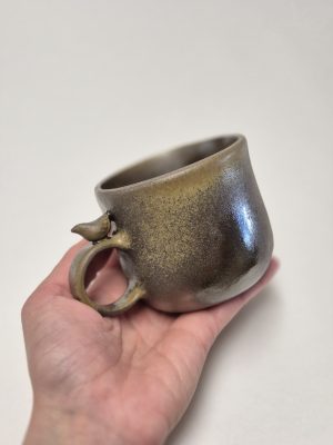 Wood fired coffee cup
