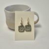 Rustic ceramic earrings