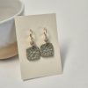 Rustic ceramic earrings