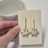 Ceramic star earrings
