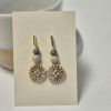 Wood fired drop earrings