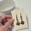 Rustic floral earrings