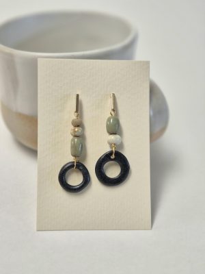 Contemporary ceramic earrings