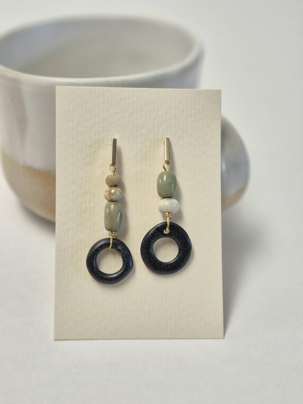 Contemporary ceramic earrings