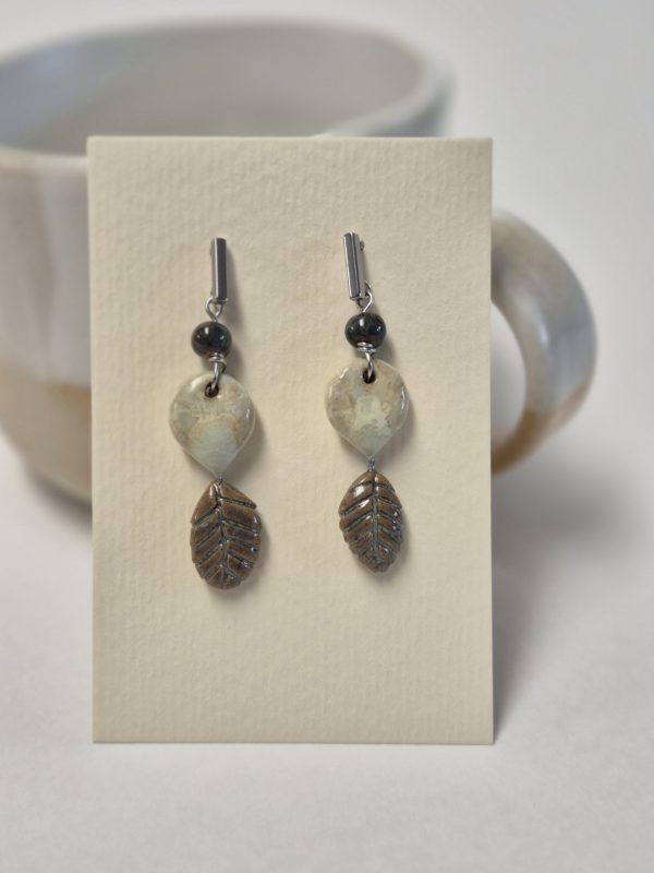Woodland ceramic earrings