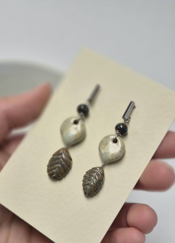 Woodland ceramic earrings