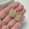Ceramic dangle earrings