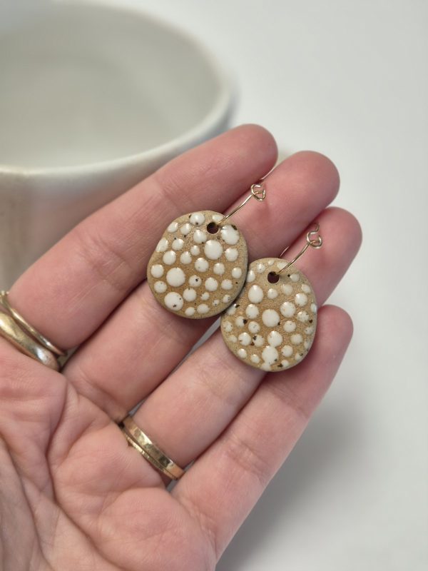 Ceramic dangle earrings